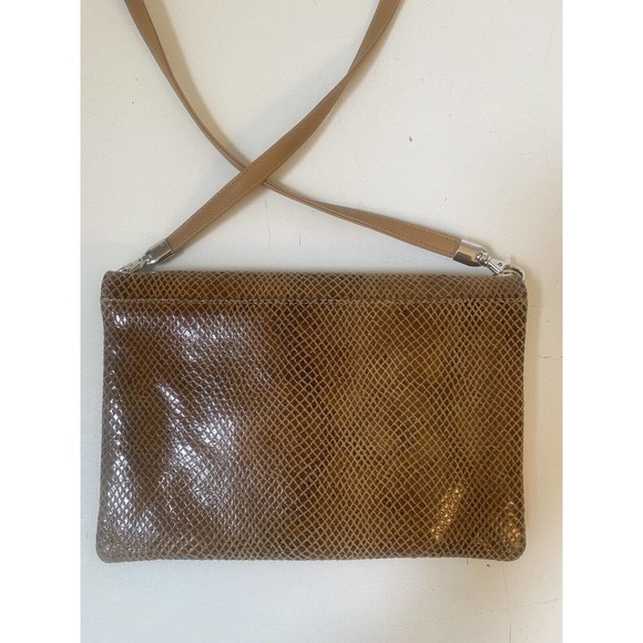 Due Fratelli Purse Genuine Leather Crossbody Bag Tan Brown Stylish Fun‎ - Picture 4 of 11